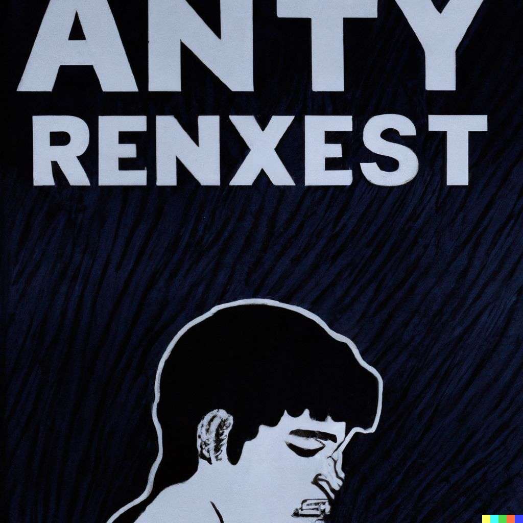 a representation of anxiety, book cover art
